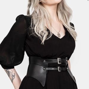 DISTURBIA PEPLUM BELT BLACK WAIST CINCHER! Just opened, never before worn